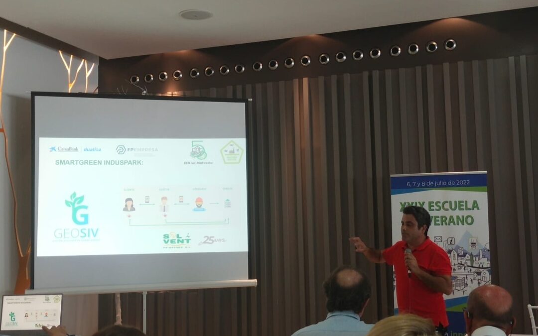 La EFA La Malvesía presenta el proyecto Smart Green Indus Park en la XXIX Escuela de Verano UNEFA