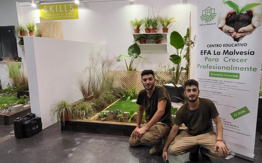 La EFA La Malvesía logra el segundo puesto en las pruebas preparatorias de las CVSkills celebradas en Iberflora