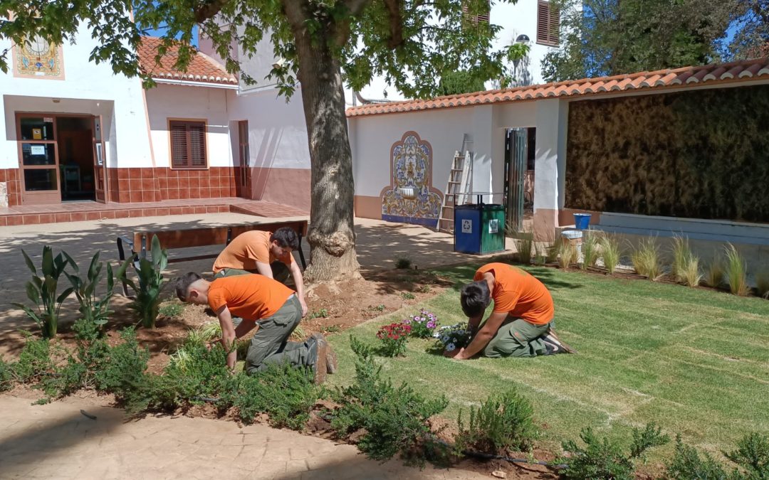 Estudiantes de la EFA aprenden “urban greening” aplicándolo en las propias instalaciones de la escuela