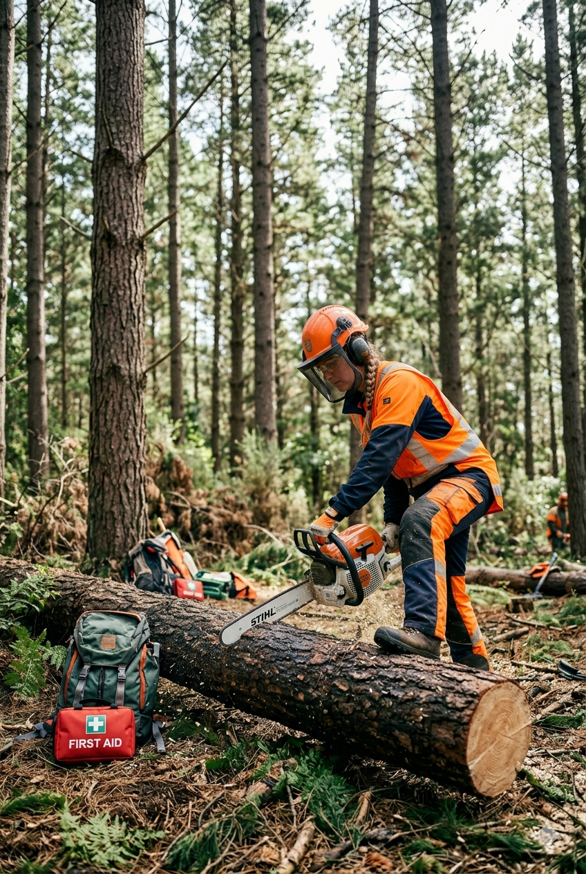Curso mujeres motosierra empleaverde efa la malvesía forest training